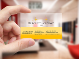 Business Card Design by Creations Box 2015 for Hillcrest Holdings | Design: #12475380