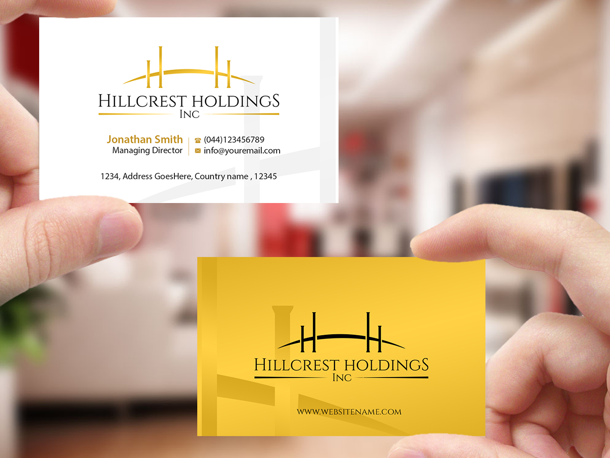 Business Card Design by Creations Box 2015 for Hillcrest Holdings | Design #12475383