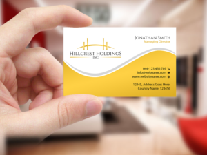 Business Card Design by Creations Box 2015 for Hillcrest Holdings | Design: #12475388