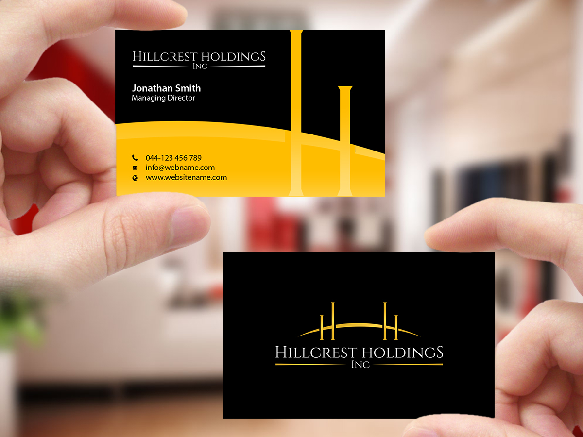 Business Card Design by Creations Box 2015 for Hillcrest Holdings | Design #12475390