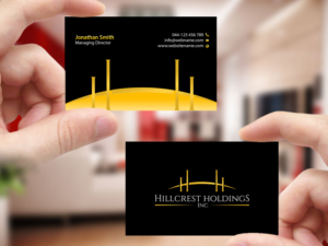 Business Card Design by Creations Box 2015 for Hillcrest Holdings | Design: #12475393