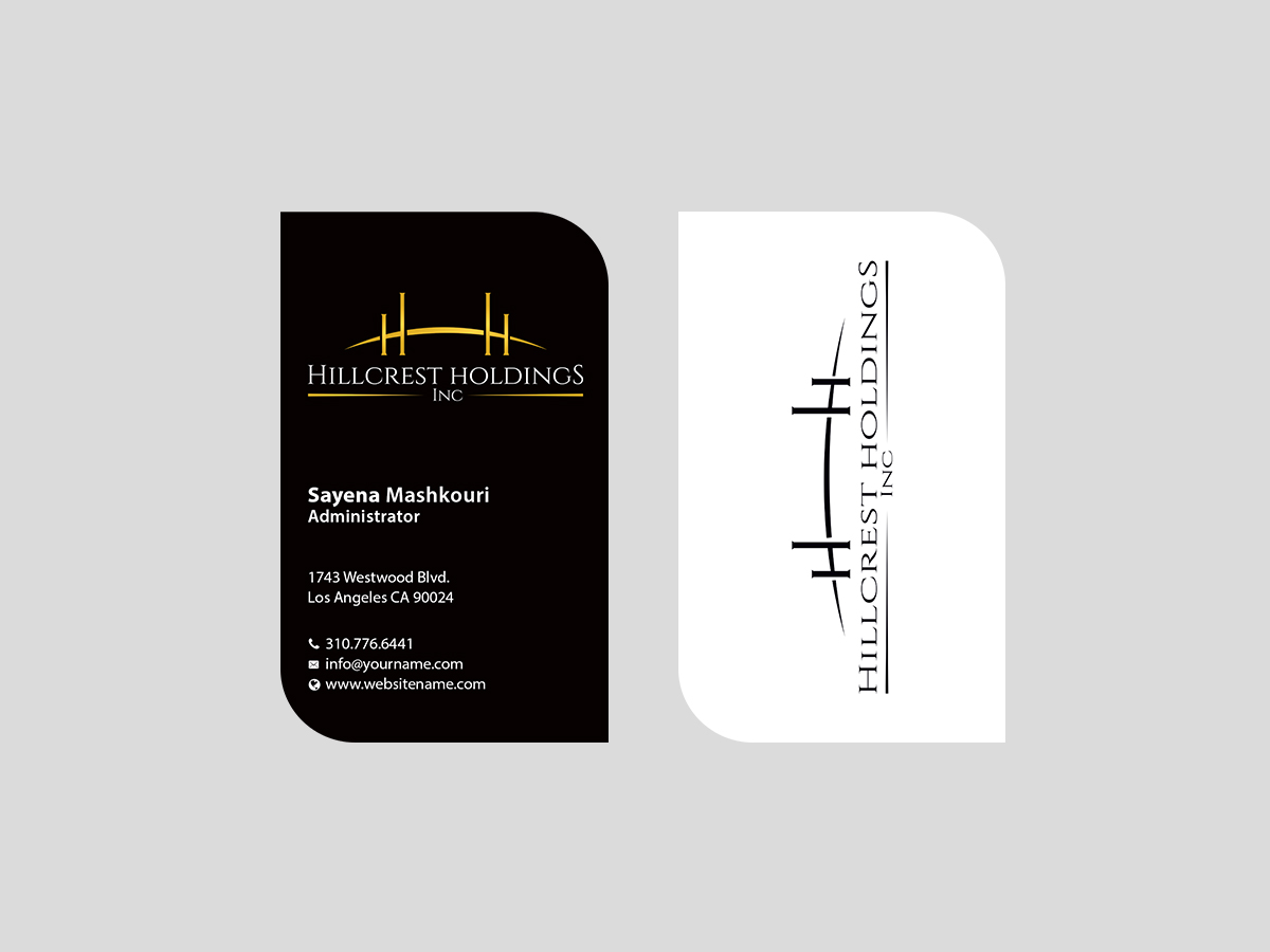 Business Card Design by Creations Box 2015 for Hillcrest Holdings | Design #12475429