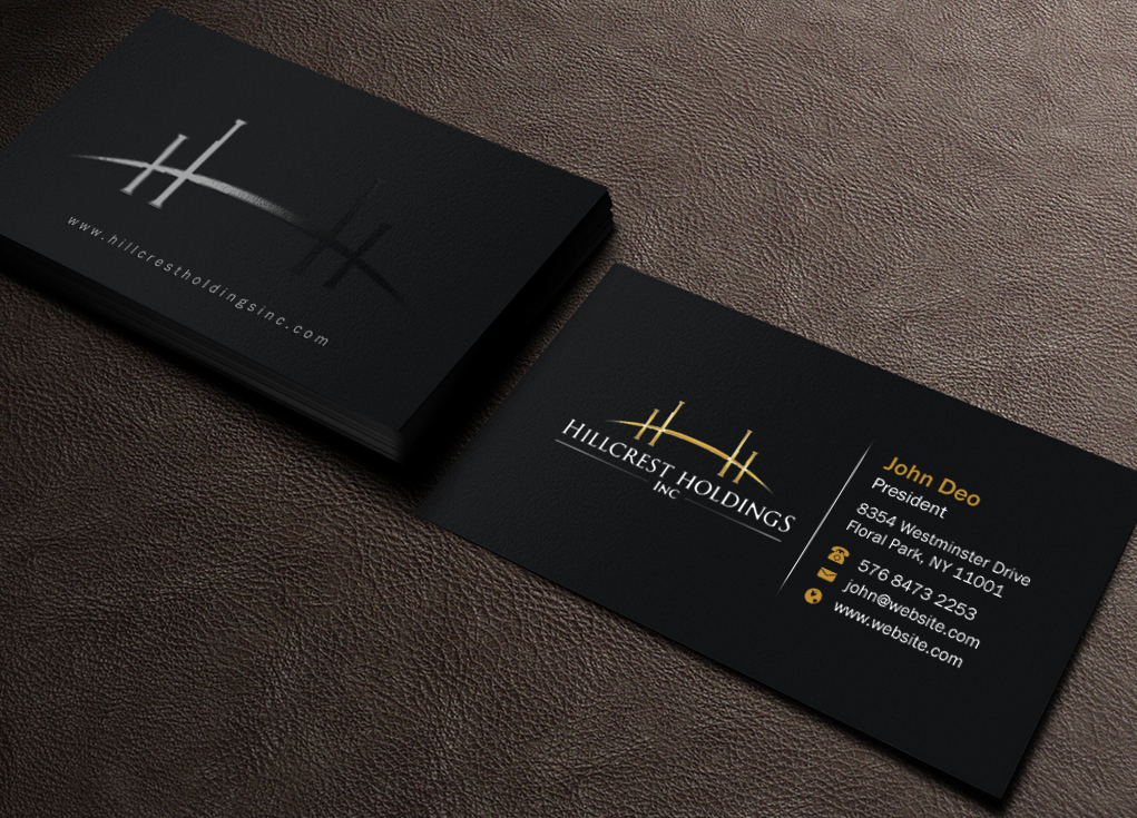 Business Card Design by Brand aid for Hillcrest Holdings | Design #12455229