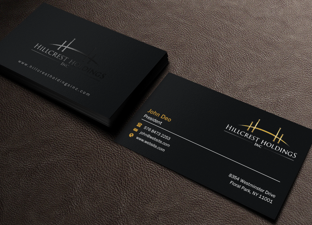 Business Card Design by Brand aid for Hillcrest Holdings | Design #12455230