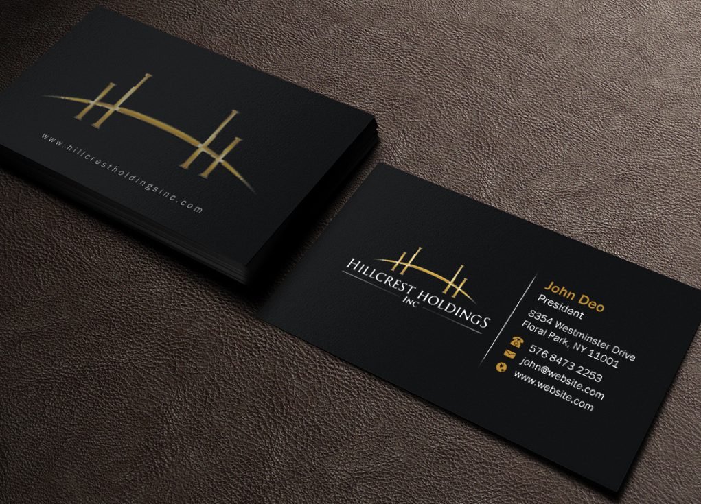 Business Card Design by Brand aid for Hillcrest Holdings | Design #12455231
