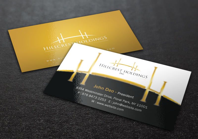 Diseño de Tarjeta de Presentación por Brand aid para Hillcrest Holdings | Diseño #12455303