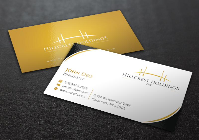 Business Card Design by Brand aid for Hillcrest Holdings | Design #12455307