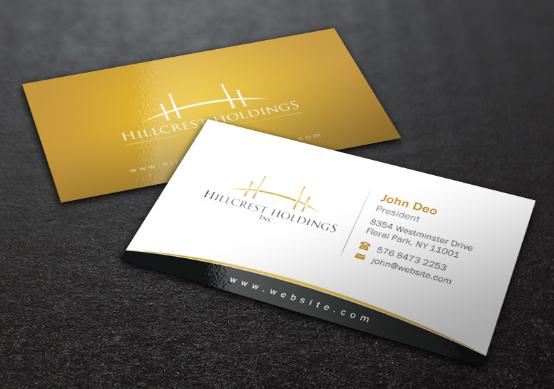 Business Card Design by Brand aid for Hillcrest Holdings | Design #12455312