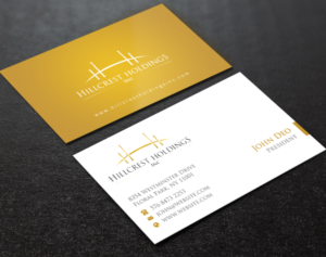 Business Card Design by Brand aid for Hillcrest Holdings | Design: #12455318