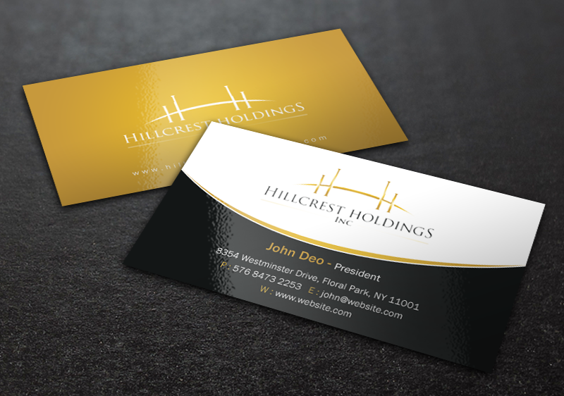 Business Card Design by Brand aid for Hillcrest Holdings | Design #12455583
