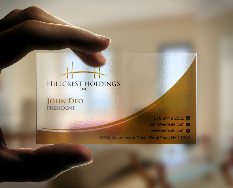 Business Card Design by Brand aid for Hillcrest Holdings | Design #12455584
