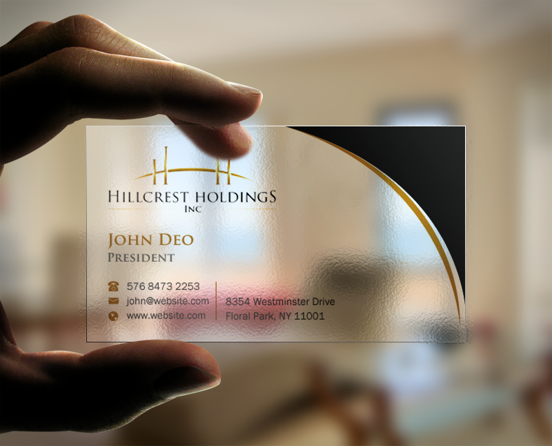 Business Card Design by Brand aid for Hillcrest Holdings | Design #12455589
