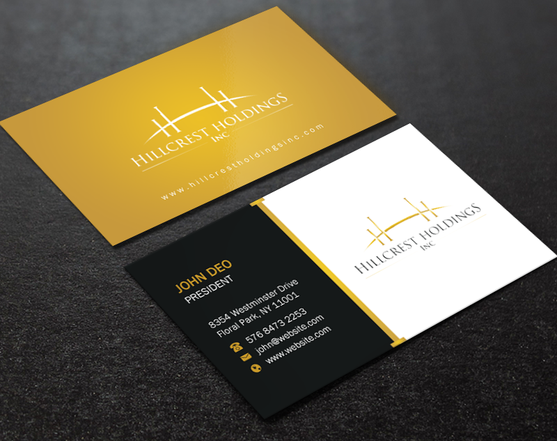Business Card Design by Brand aid for Hillcrest Holdings | Design #12455590