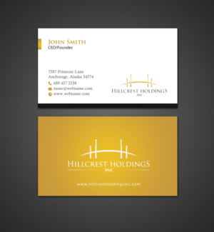 Business Card Design by chandrayaan.creative for Hillcrest Holdings | Design: #12455432