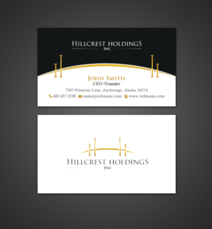 Business Card Design by chandrayaan.creative for Hillcrest Holdings | Design: #12455433