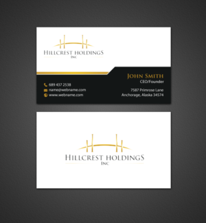 Business Card Design by chandrayaan.creative for Hillcrest Holdings | Design: #12455439