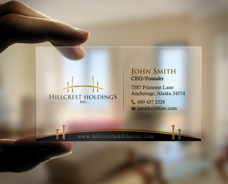 Business Card Design by chandrayaan.creative for Hillcrest Holdings | Design #12472282