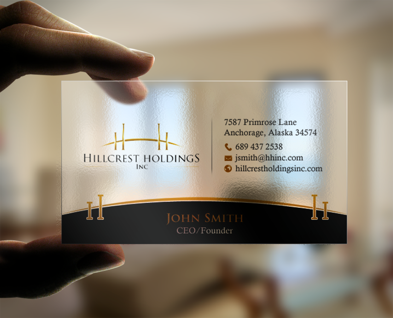 Business Card Design by chandrayaan.creative for Hillcrest Holdings | Design #12472297