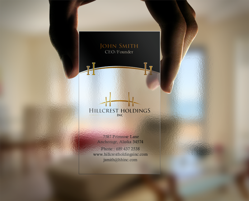 Business Card Design by chandrayaan.creative for Hillcrest Holdings | Design #12472299