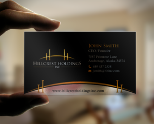 Business Card Design by chandrayaan.creative for Hillcrest Holdings | Design: #12472300