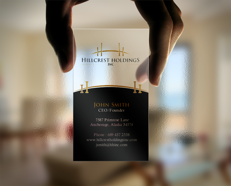 Business Card Design by chandrayaan.creative for Hillcrest Holdings | Design #12472301