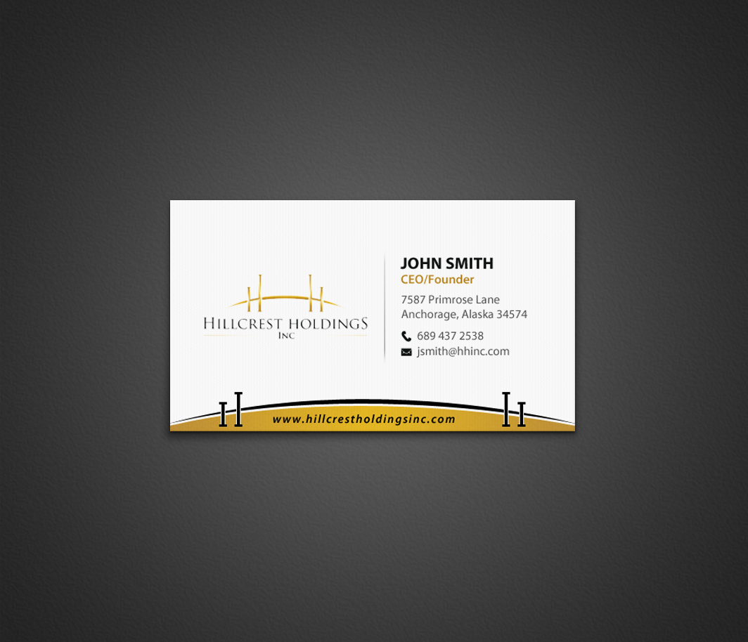 Business Card Design by chandrayaan.creative for Hillcrest Holdings | Design #12486935