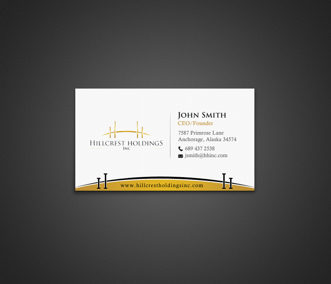 Business Card Design by chandrayaan.creative for Hillcrest Holdings | Design #12486937