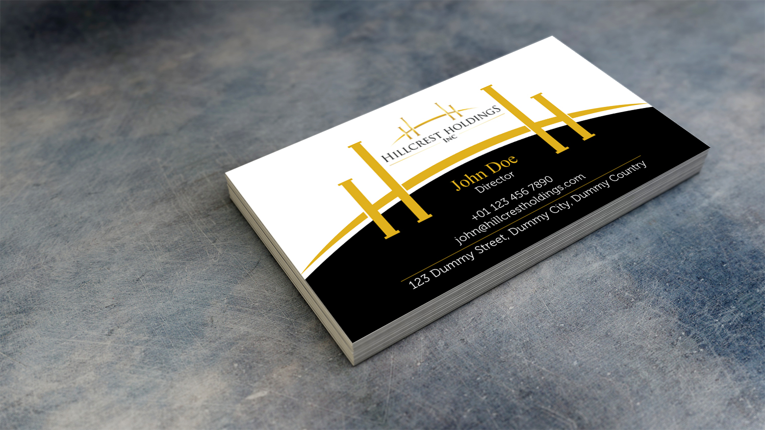 Business Card Design by tanmoy.pramanik for Hillcrest Holdings | Design #12448177
