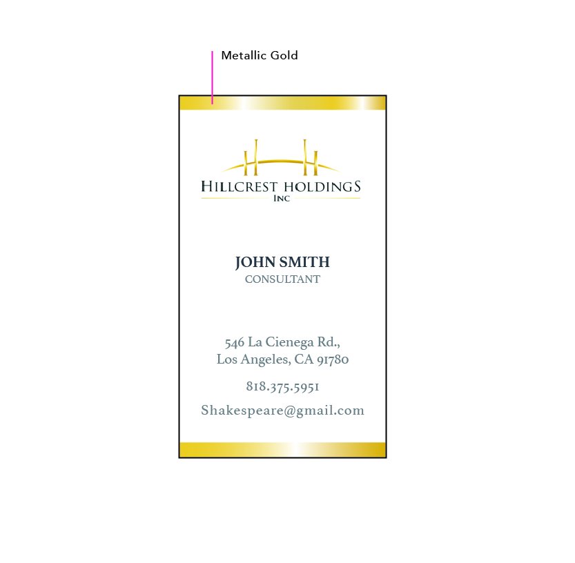 Business Card Design by Stephanie Wang for Hillcrest Holdings | Design #12489611