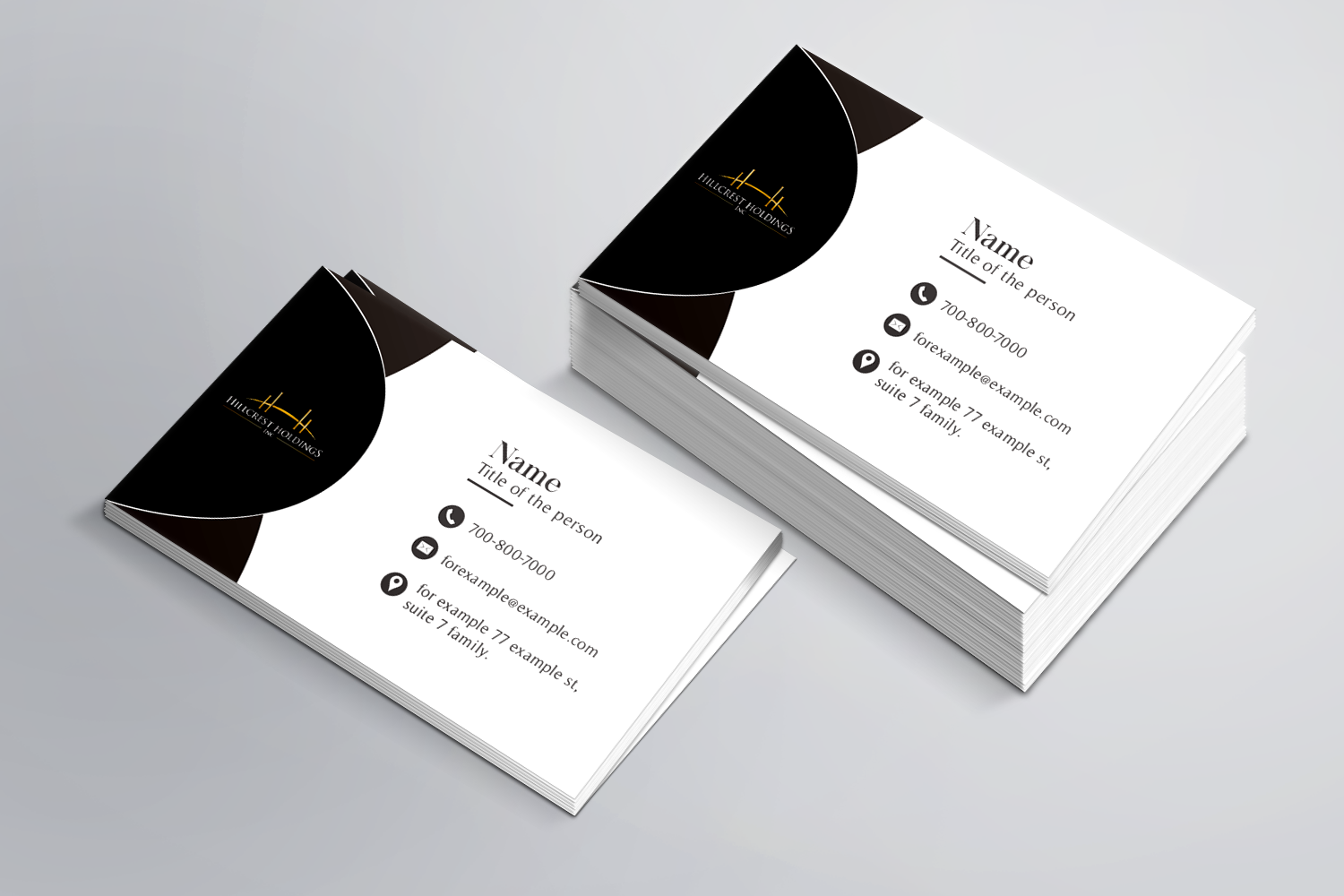 Business Card Design by Alenub for Hillcrest Holdings | Design #12540748
