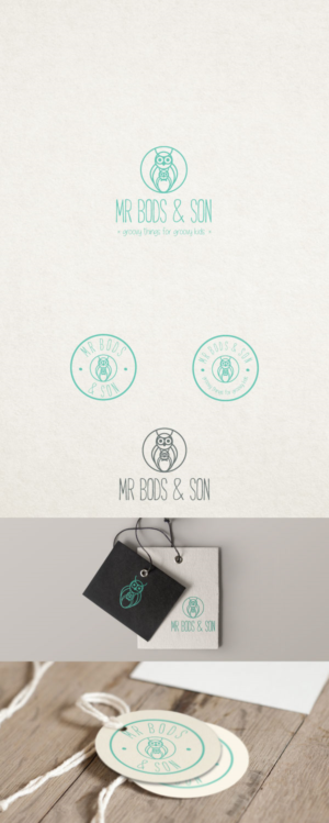 Mr BODs & SON - Groovy things for Groovy kids | Logo Design by macadesign