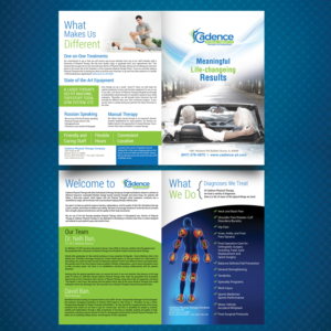 Broschüren-Design von uk für Cadence Physical Therapy Co | Design: #12443970