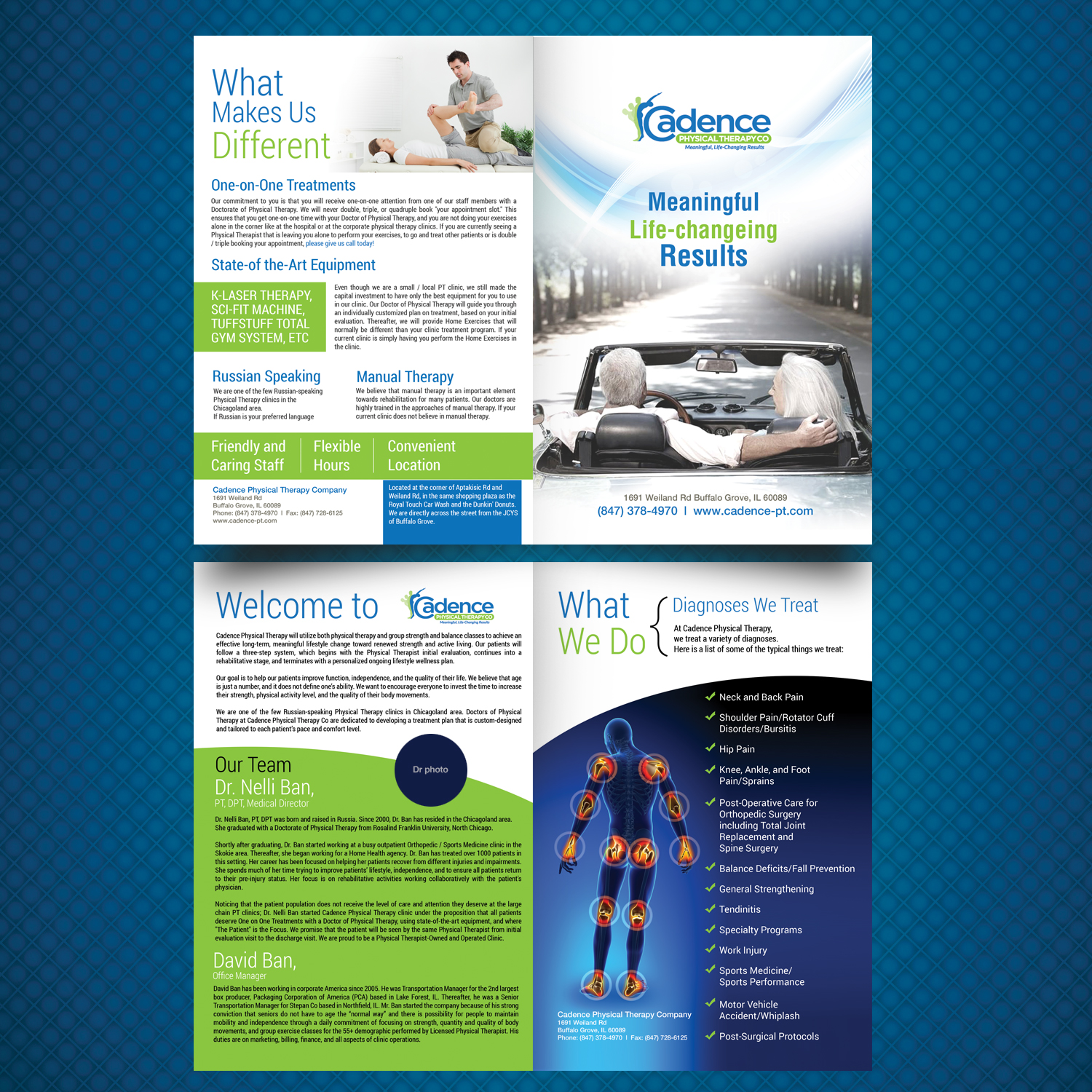 Design de Brochure par uk pour Cadence Physical Therapy Co | Design #12444032