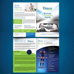 Broschüren-Design von uk für Cadence Physical Therapy Co | Design: #12444032