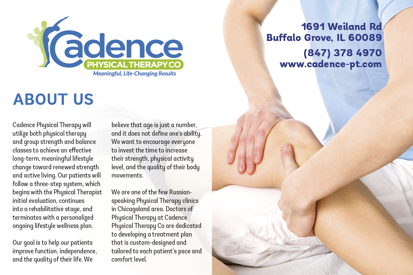 Broschüren-Design von noworries. für Cadence Physical Therapy Co | Design #12451202