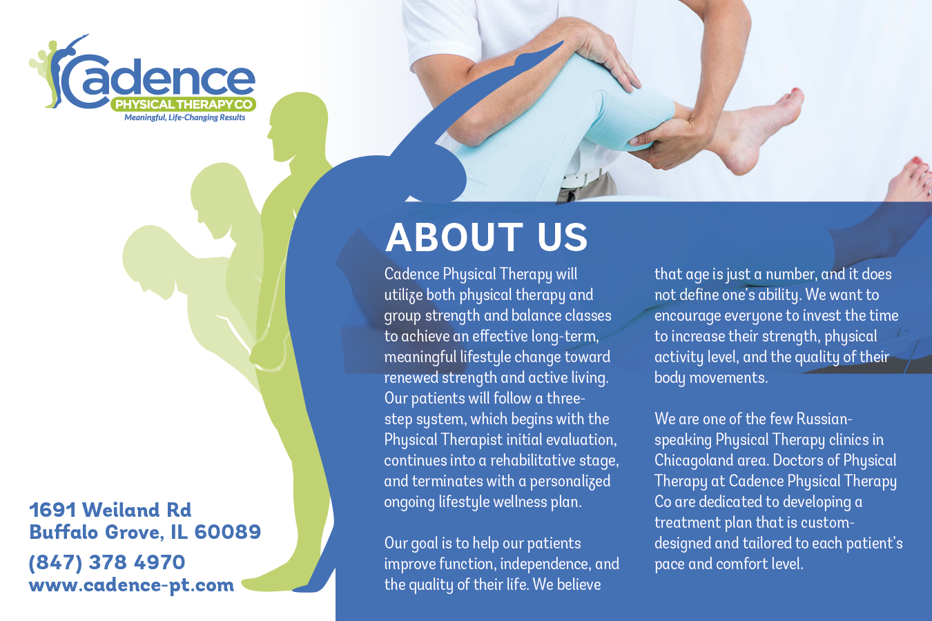 Brochure Design by noworries. for Cadence Physical Therapy Co | Design #12457695