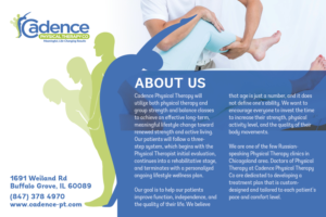 Broschüren-Design von noworries. für Cadence Physical Therapy Co | Design: #12457695