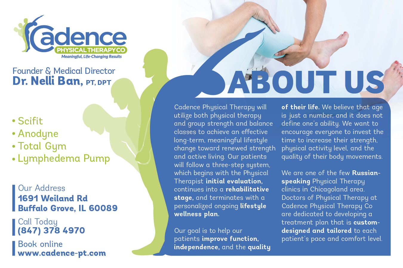 Design de Brochure par noworries. pour Cadence Physical Therapy Co | Design #12468976