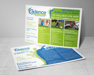 Broschüren-Design von noworries. für Cadence Physical Therapy Co | Design: #12479276