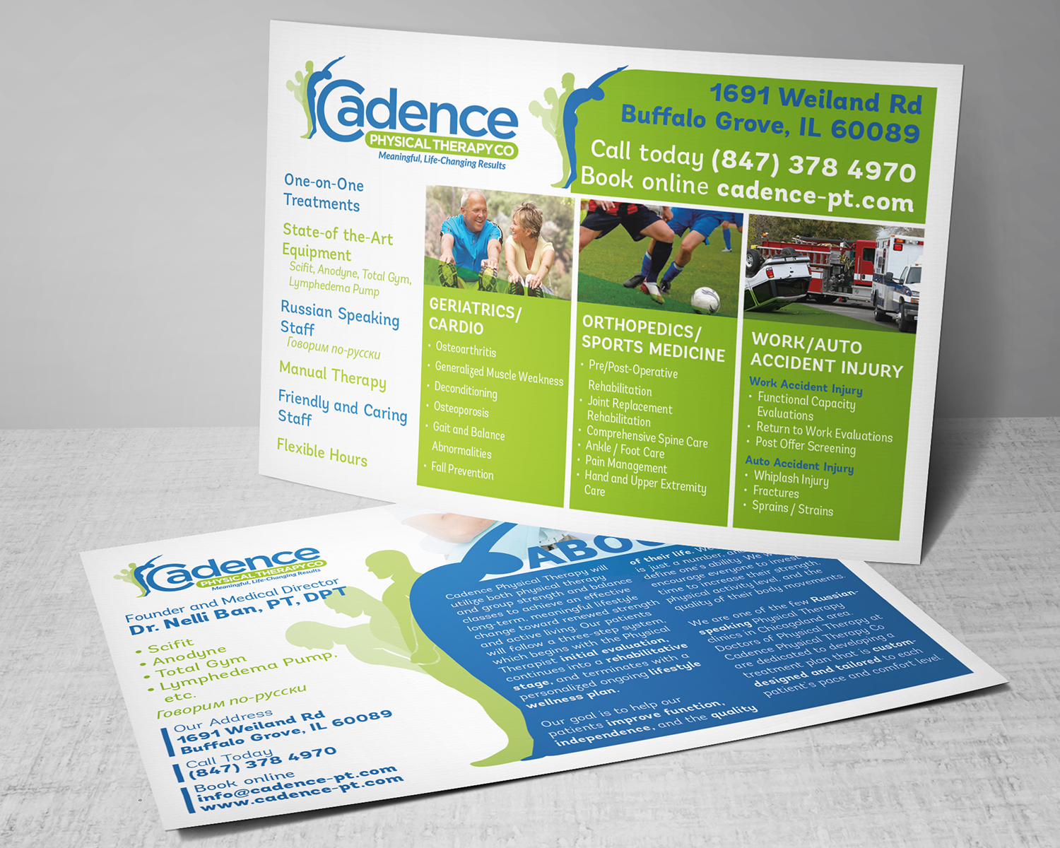 Design de Brochure par noworries. pour Cadence Physical Therapy Co | Design #12491160