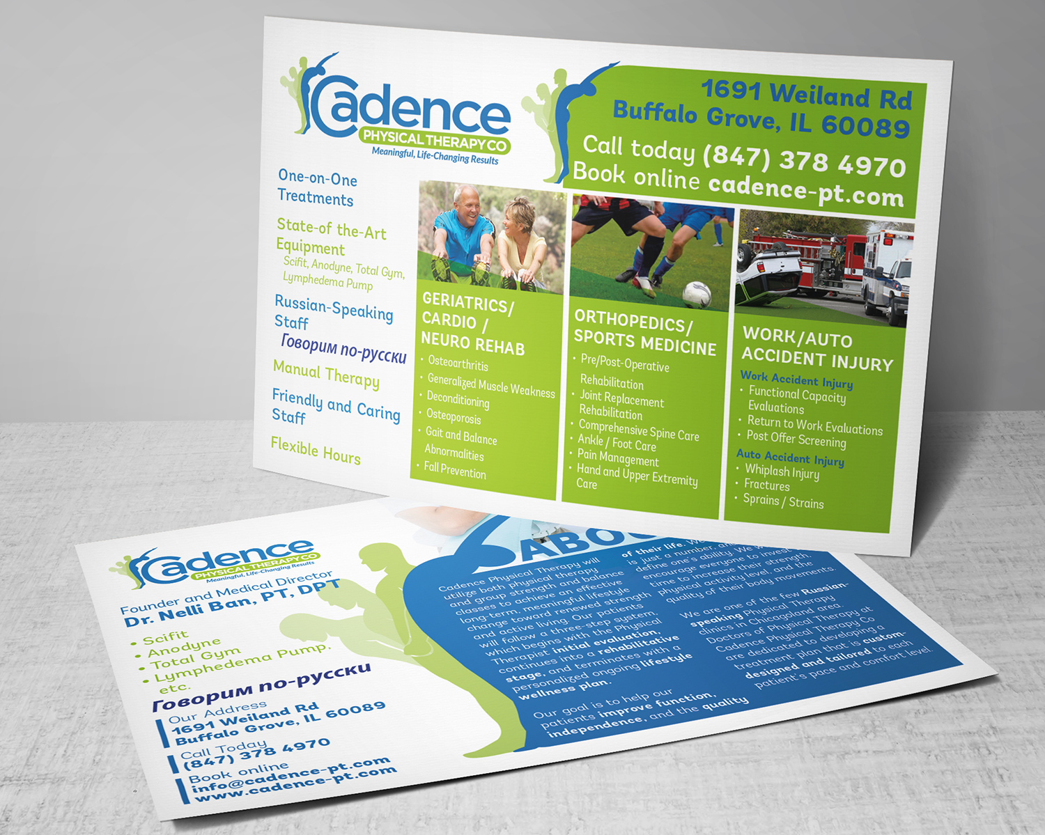 Brochure Design by noworries. for Cadence Physical Therapy Co | Design #12503344