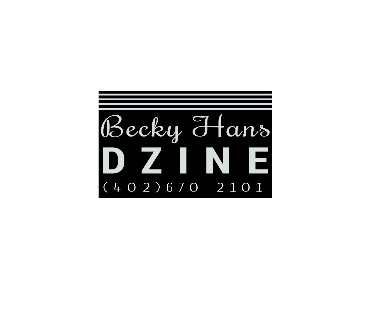 Diseño de Logo por Gayatri Panchal para Becky Hans DZINE | Diseño #12471557