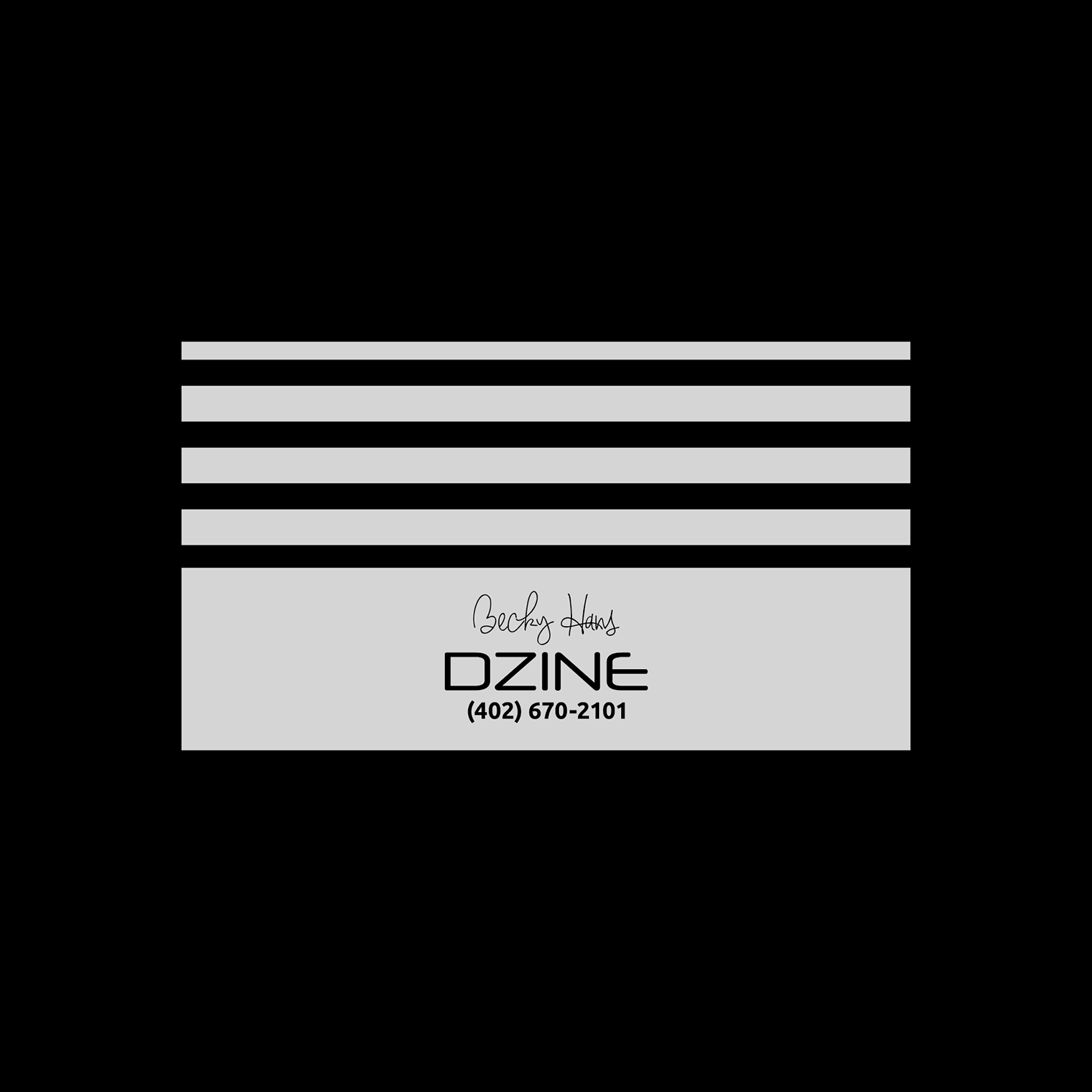 Diseño de Logo por iqbalkabir para Becky Hans DZINE | Diseño #12468400