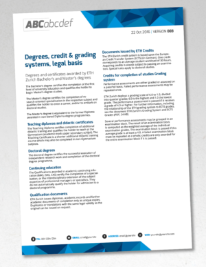 Brochure Design by andrew3344 for ETH | Design: #12445967