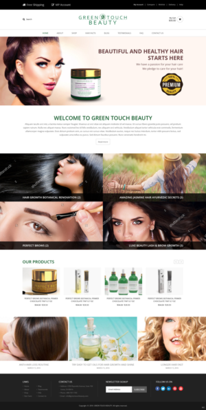 Diseño Web por pb para Green Touch Beauty | Diseño: #12456146