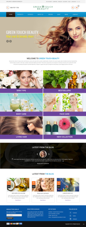 Diseño Web por pb para Green Touch Beauty | Diseño: #12456147