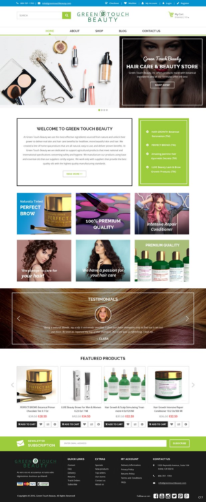 Diseño Web por pb para Green Touch Beauty | Diseño: #12456148