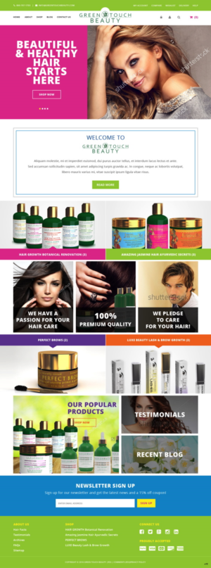 Diseño Web por pb para Green Touch Beauty | Diseño: #12475623