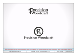 Logo Design by nvisiondesign.co.uk for Precision Woodcraft | Design: #12461087