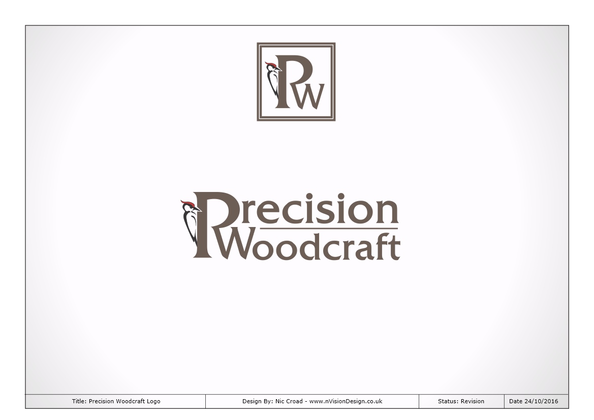 Logo Design by nvisiondesign.co.uk for Precision Woodcraft | Design #12473753